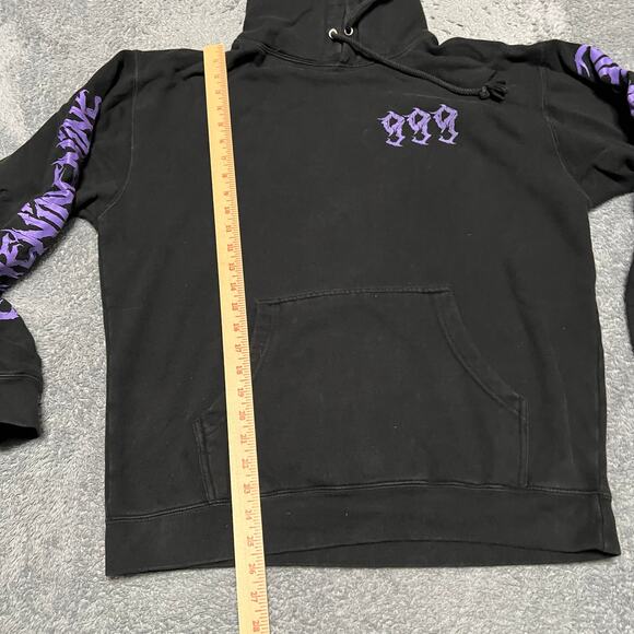 Juice WRLD 999 Club Already Dead Hoodie Sweatshirt Black Purple Mens Large - Picture 7 of 9